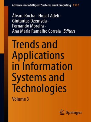 cover image of Trends and Applications in Information Systems and Technologies
